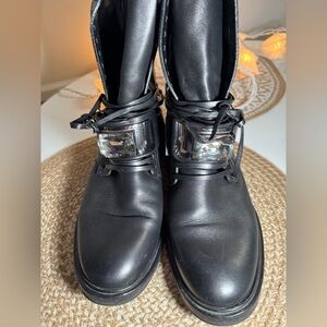 Casadei leather lace-up ankle boots. Size 39 EU (8,5 US)